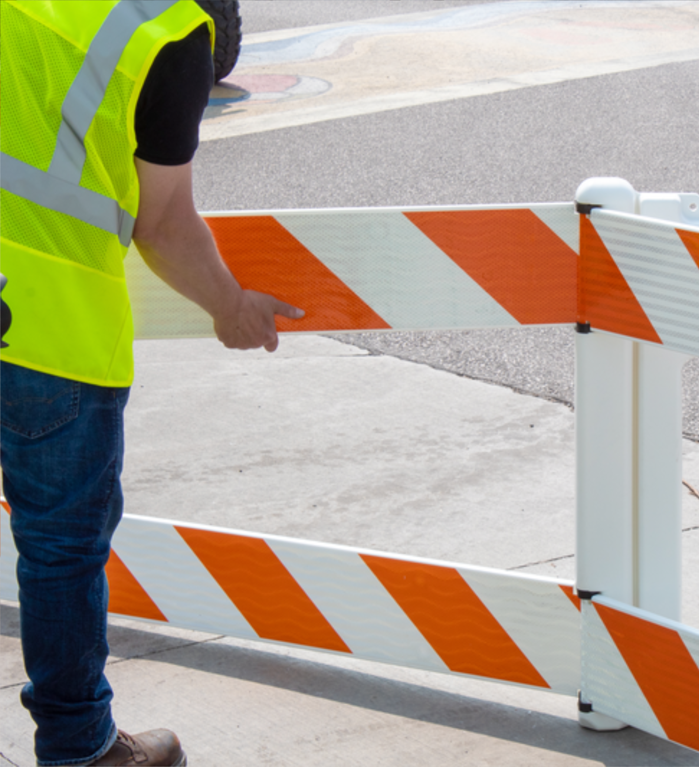 SafetyRail ADA-Compliant Pedestrian Barricade