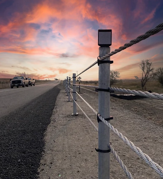 O-Post Wire Rope Safety Barrier (MASH)