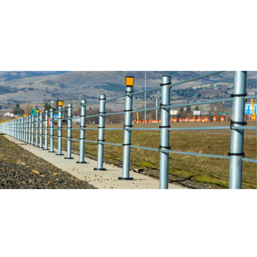 O-Post Wire Rope Safety Barrier (MASH)