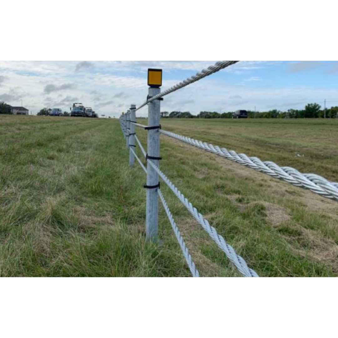 O-Post Wire Rope Safety Barrier (MASH)